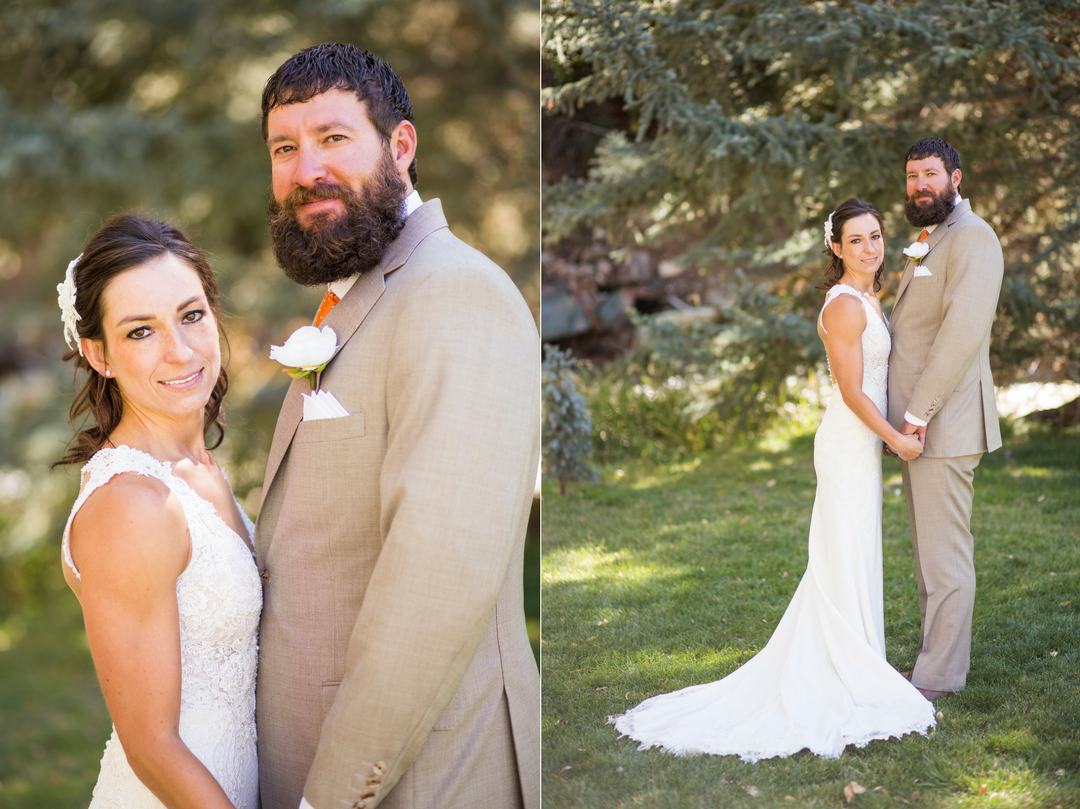 bride and groom portraits